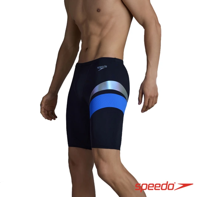 SPEEDO 男 運動及膝泳褲Hero5(黑/藍)