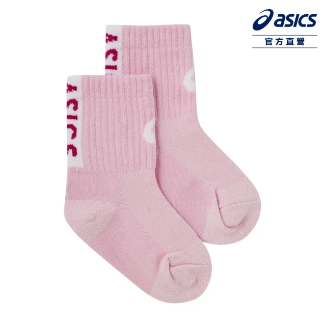 asics 亞瑟士 童 抗菌中筒襪 兒童 訓練配件(3034A109-700)