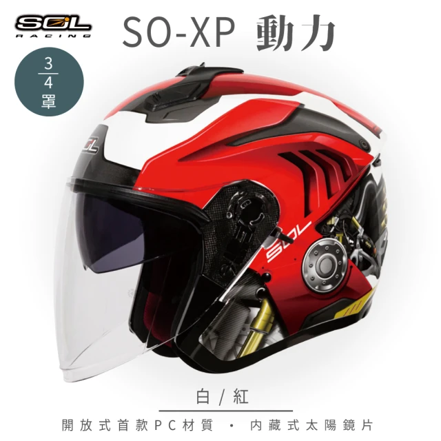 SOL SO-7E 星幕 消光灰/黑銅 3/4罩(開放式安全