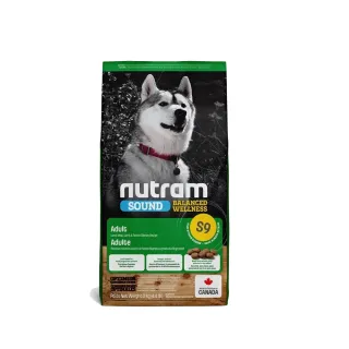 【Nutram 紐頓】S9均衡健康系列-羊肉+南瓜成犬 11.4kg/25lb(狗糧、狗飼料、犬糧)