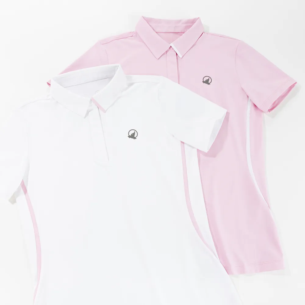 【HONMA 本間高爾夫】女款機能POLO衫 日本高爾夫專業品牌(S~XL 白色 紫色任選HWHX702R852)