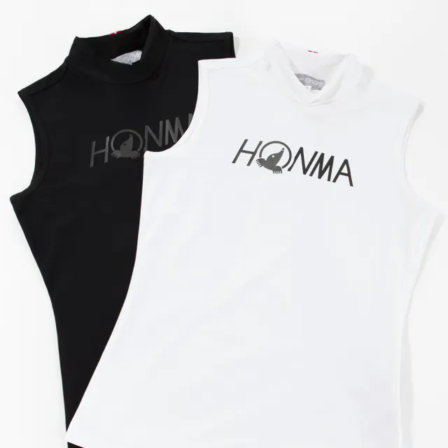 【HONMA 本間高爾夫】女款吸濕排汗無袖上衣 日本高爾夫專業品牌(XS-L 黑、白色任選HWGX703R684)