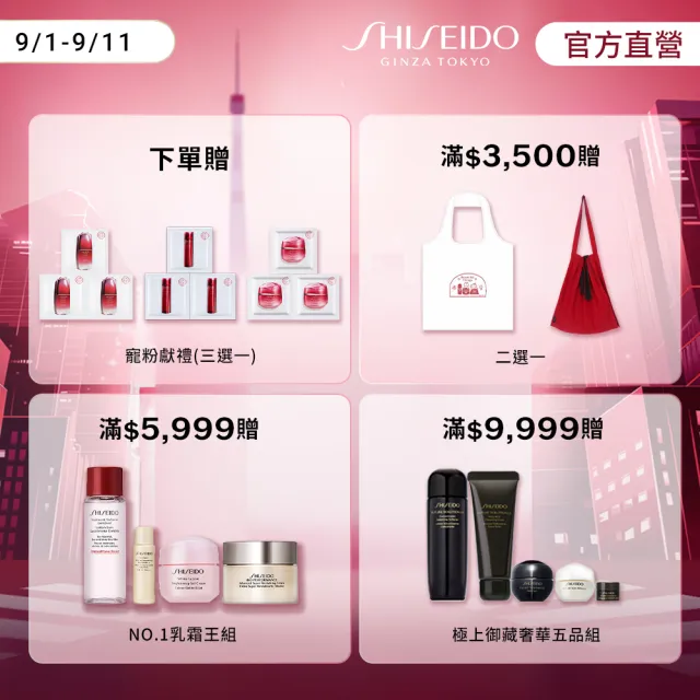 【SHISEIDO 資生堂國際櫃】激抗痕亮采緊緻乳100ml 輕盈/豐潤 任選(白金乳/5G透亮精華乳/乳液/臉部保養)