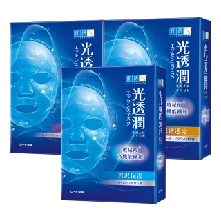 【肌研】光透潤玻尿酸纖維面膜 3盒 / 共18片(精華液 深度補水潤澤)