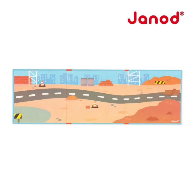 【Janod】磁鐵故事書-小建築師(好攜帶 輕薄 磁鐵遊戲  益智 認知)