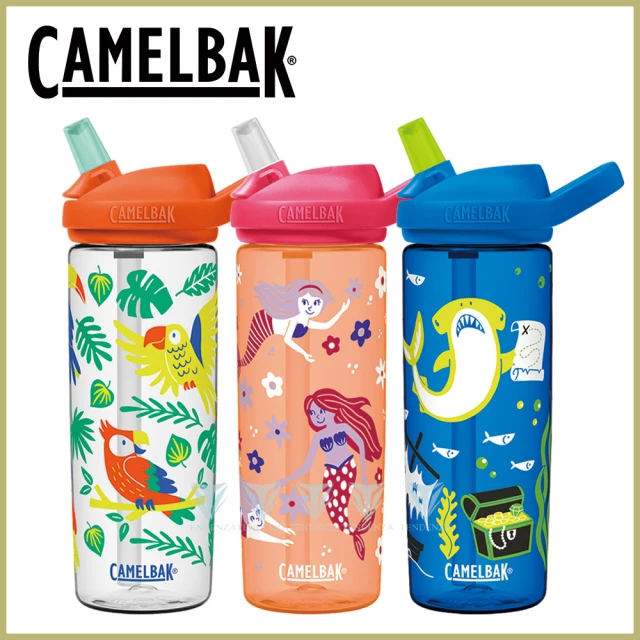 CAMELBAK 600ml eddy+兒童吸管運動水瓶RENEW(大容量兒童水瓶/升級版/水壺)