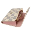 【Louis Vuitton 路易威登】LV N61276 Rosalie 經典白棋盤格信用卡證件名片零錢包(現貨)