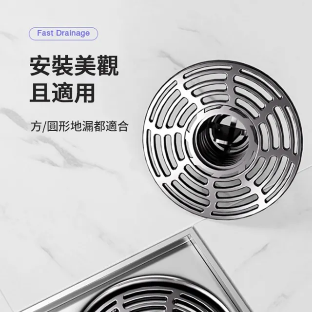 【kingkong】大濾網磁吸閉合防臭地漏芯(除蟲 防臭 排水蓋 下水道密封塞)