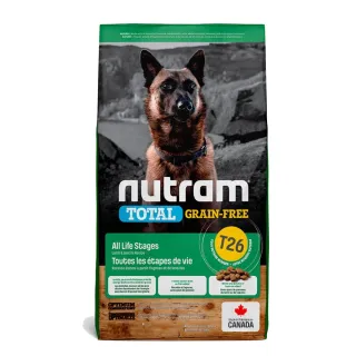 【Nutram 紐頓】T26無穀低敏羊肉全齡犬 2kg/4.4lb(犬糧、狗糧、狗飼料)