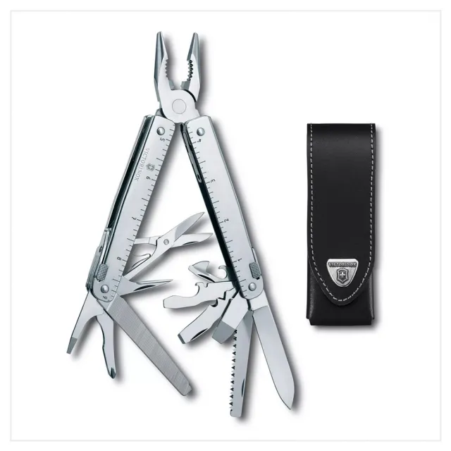 【VICTORINOX 瑞士維氏】Swiss Tool X 工具鉗/26用/銀(3.0327.L)