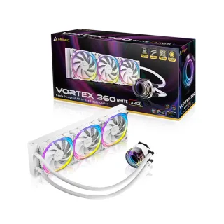 【Antec】Vortex 360 ARGB White cpu水冷散熱器