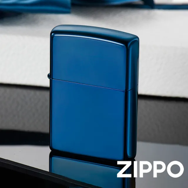 【Zippo】藍冰-素面防風打火機(美國防風打火機)