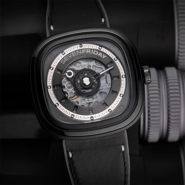 【SEVENFRIDAY】限定發行版超酷黑 T系列機械錶-45mm(T1/04)