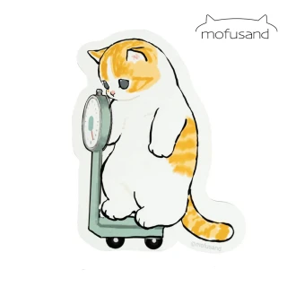 【mofusand】貓福-硅藻土軟地墊·秤重貓貓(橘色)