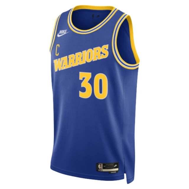 NIKE 耐吉 背心 男款 運動背心 球衣 金州勇士隊 GSW MNK DF SWGMN JSY HWC 22 NBA 藍黃 DO9446-497