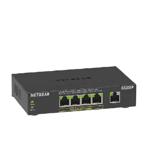【NETGEAR】NETGEAR GS305P 5埠 - 4埠PoE 10/100/1000M GIGA高速 PoE供電 網路交換器