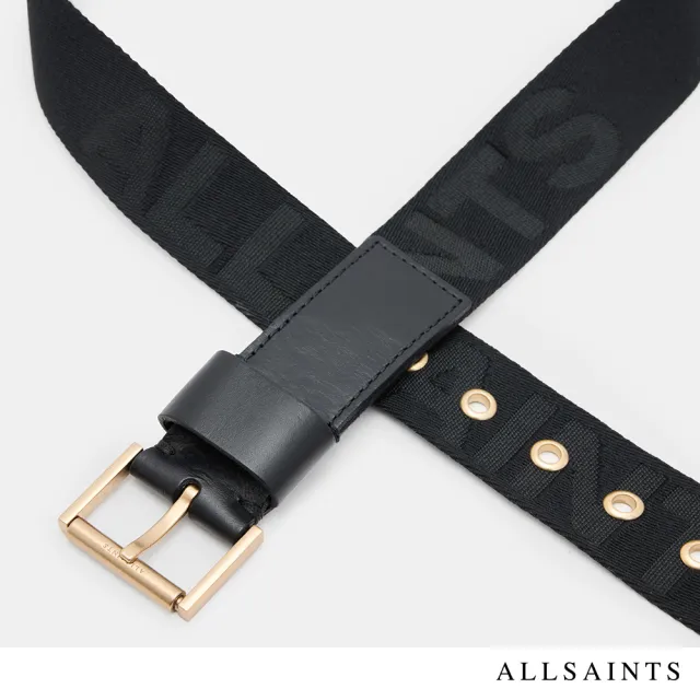 【ALLSAINTS】AS LOGO皮帶 W052XA(女款)