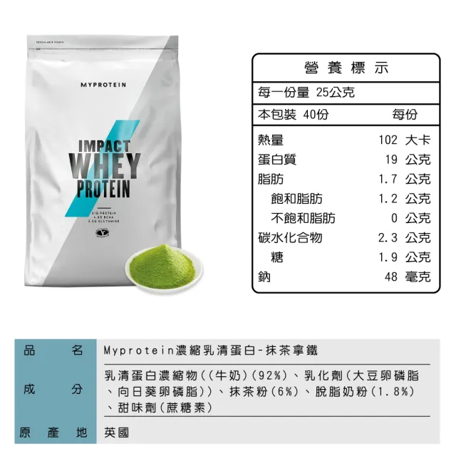 【MYPROTEIN】濃縮乳清蛋白1KG 2入組(多口味可選)