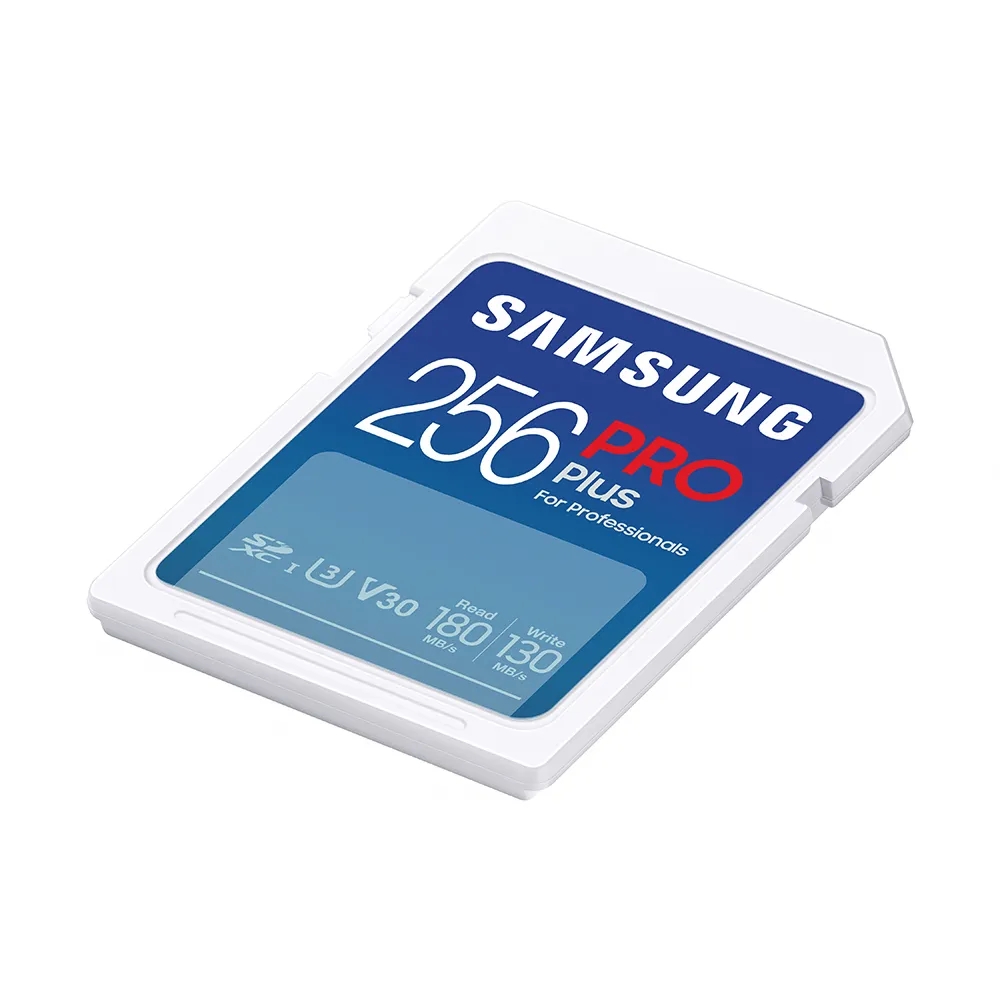 【SAMSUNG 三星】2024 PRO Plus SD 256GB記憶卡 公司貨(單眼 數位相機 攝影機 筆電)