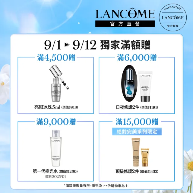 【蘭蔻】官方直營 超未來肌因亮眼精粹霜 15ml(LANCOME/未來眼霜/眼霜/臉部保養)