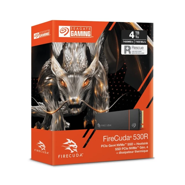 SEAGATE 希捷 FireCuda 530R 4TB G4×4 PCIe SSD固態硬碟(ZP4000GM3A063)