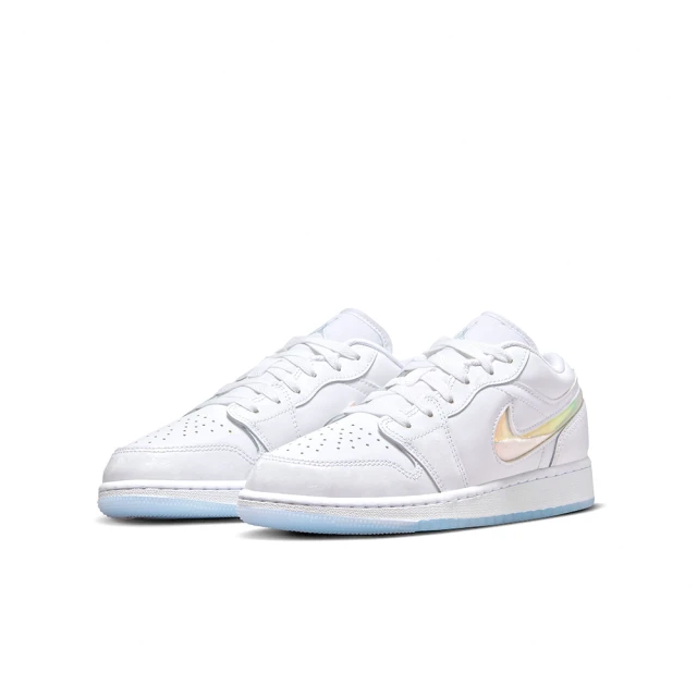 NIKE 耐吉 AIR JORDAN 1 LOW SE GS 白色 流沙 大童鞋 女段(FQ9112-100)