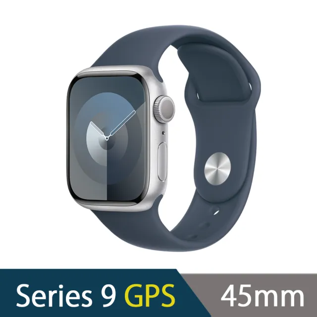 犀牛盾錶殼組【Apple】Apple Watch S9 GPS 45mm(鋁金屬錶殼搭配運動型錶帶)