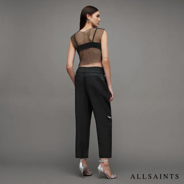 【ALLSAINTS】HAILEY 漆皮高腰直筒牛仔褲 WE041Z(直筒版型)