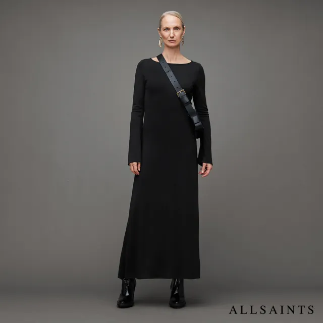 【ALLSAINTS】CAROLINA 簡約中長版洋裝 WD663Z(舒適版型)