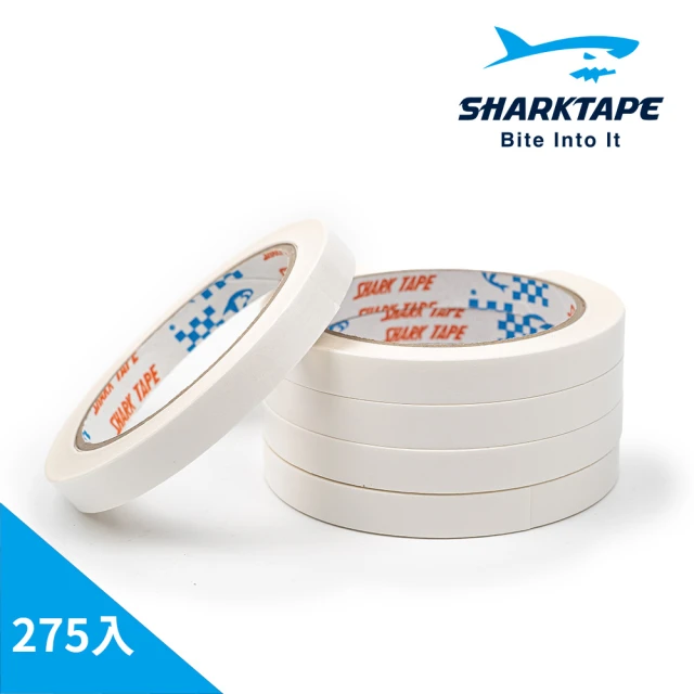 SHARKTAPE 鯊魚牌 手撕雙面膠帶 12mm x 20Y/18M - 275入（箱）(雙面膠帶 手撕)