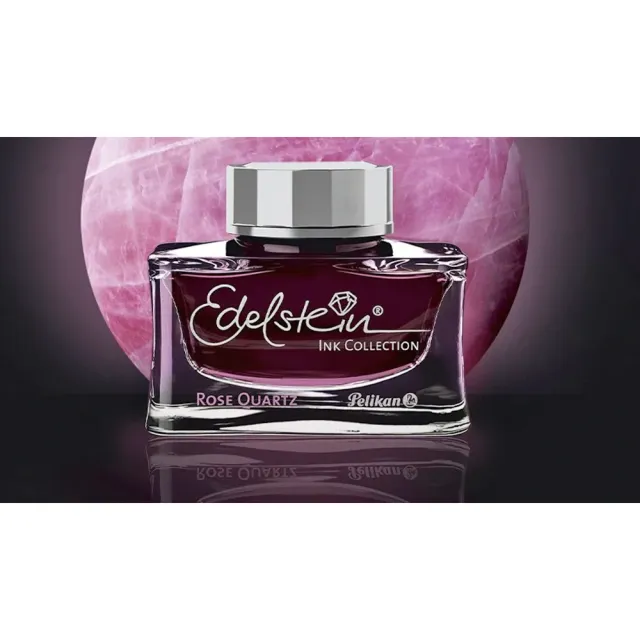 【Pelikan】EDELSTEIN 逸彩系列 2023年度色 墨水（ ROSE QUARTZ 水晶玫瑰）(EDELSTEIN)