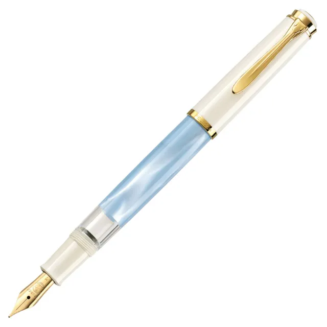 【Pelikan】百利金 M200 粉彩藍 鋼筆(送原廠4001大瓶裝墨水&手提袋)
