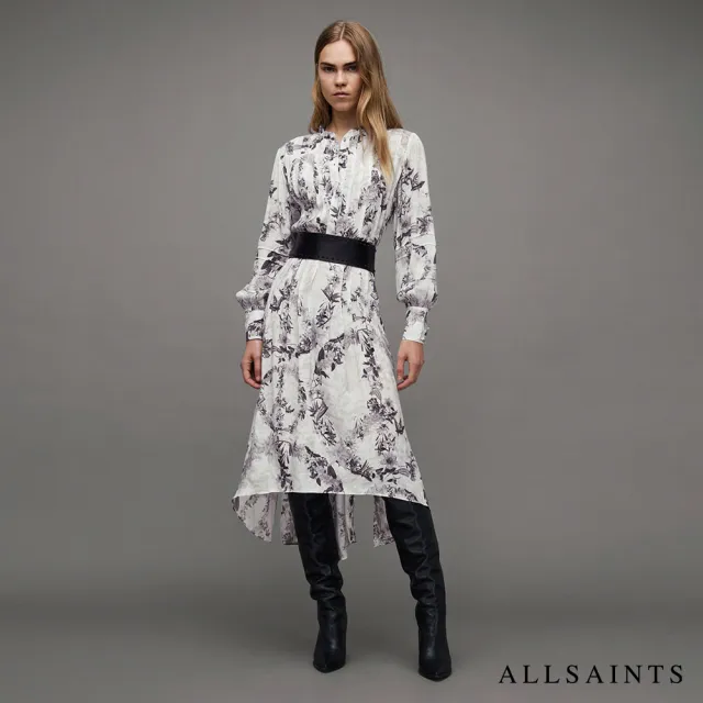 【ALLSAINTS】EILA AUDREY 人造絲花卉印花洋裝 WD365Z(常規版型)