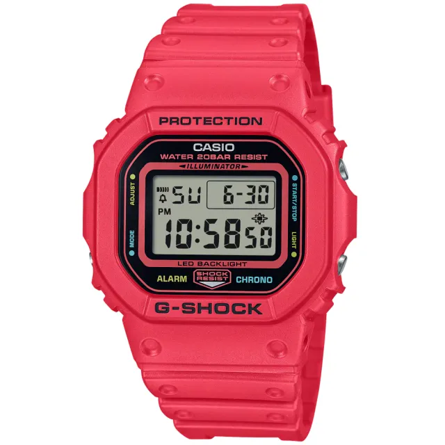 【CASIO 卡西歐】G-SHOCK 運動風 經典電子腕錶 送禮推薦 禮物(DW-5600EP-4)