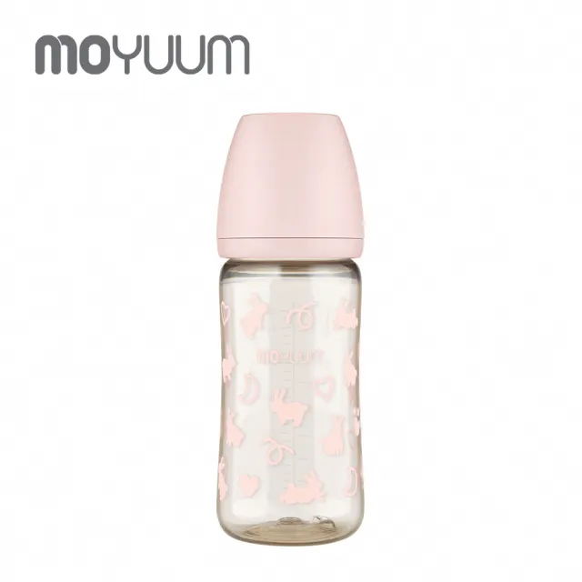 【MOYUUM】韓國 PPSU 設計款 寬口奶瓶 2入組(270ml*1+170ml*1)