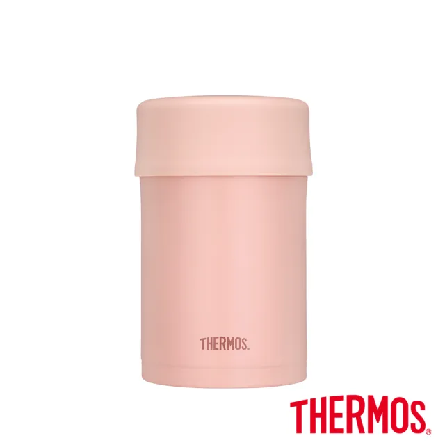 【THERMOS膳魔師】獨家專售_不鏽鋼彈蓋保溫杯500ml+大口徑真空食物燜燒罐500ml(JEWC-501+JBN-501)(保溫瓶)