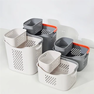 【ONE HOUSE】簡單可分類髒衣籃 洗衣籃-四件組 小款x2+中款x1+大款x1(1組)
