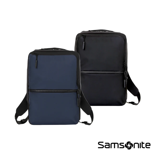 Samsonite 新秀麗 SUB-LIM 簡約商務防水防刮面料背提兩用筆電後背包/公事包14吋S(多色可選)