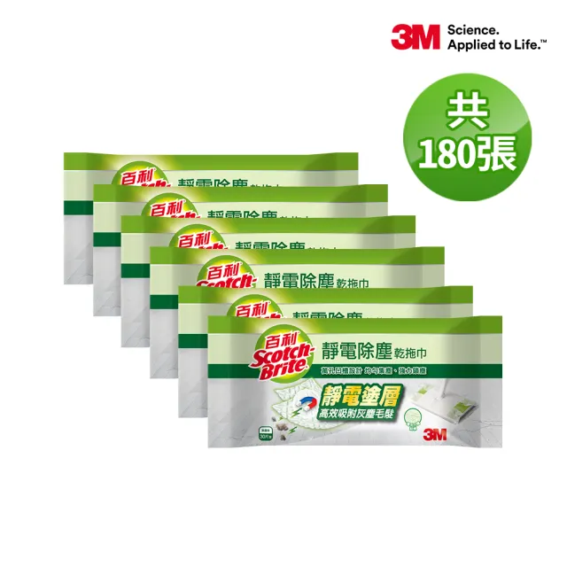 【3M】乾溼兩用 省力除塵紙拖把特惠組(可任選2組)