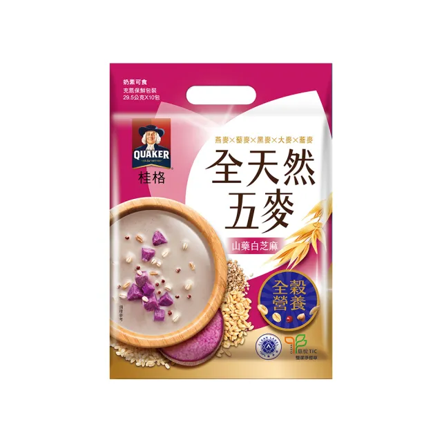 【QUAKER 桂格】全天然五麥-八種口味任選3入組