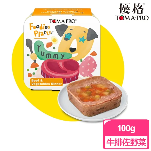 【TOMA-PRO 優格】吃貨拼盤系列 全齡犬用主食餐盒100g*3入 口味任選(犬罐 全齡犬 老犬 幼犬)