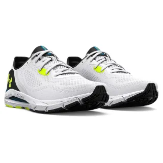 【UNDER ARMOUR】慢跑鞋 HOVR Sonic 5 男鞋 白 黑 綠 透氣 緩衝 支撐 運動鞋 UA(3024898100)
