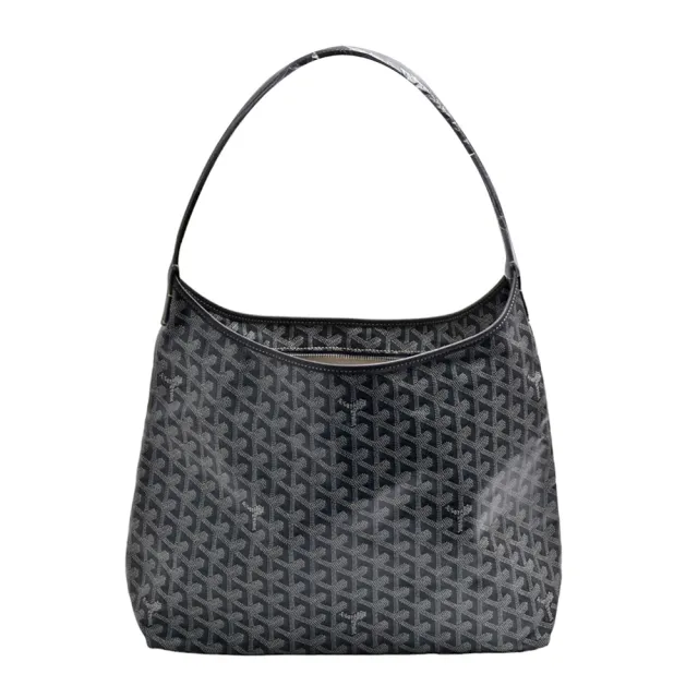 【GOYARD 高雅德】經典HOBO BAG系列印花防水帆布單肩背購物包(灰色)『entrupy安心購』