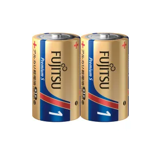 【FUJITSU 富士通】Premium S 大電流1號鹼性電池 2顆入(LR20PS)