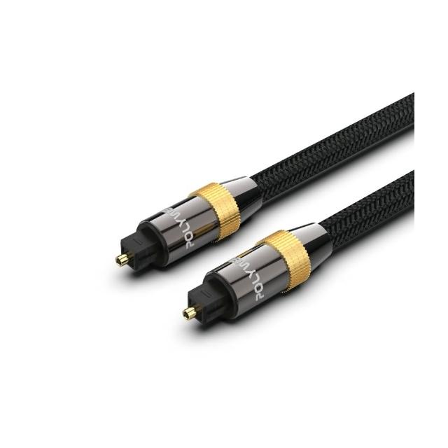 【POLYWELL】SPDIF 數位光纖音源線 Toslink 公對公 /3M