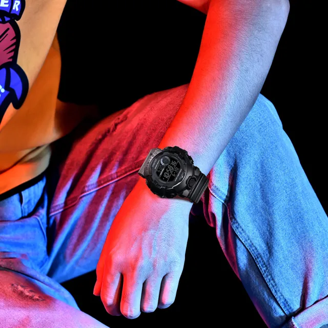 【DIGITEC】數碼科技 DG-5112 時尚 運動風 大鏡面 個性 電子錶(防水100米)