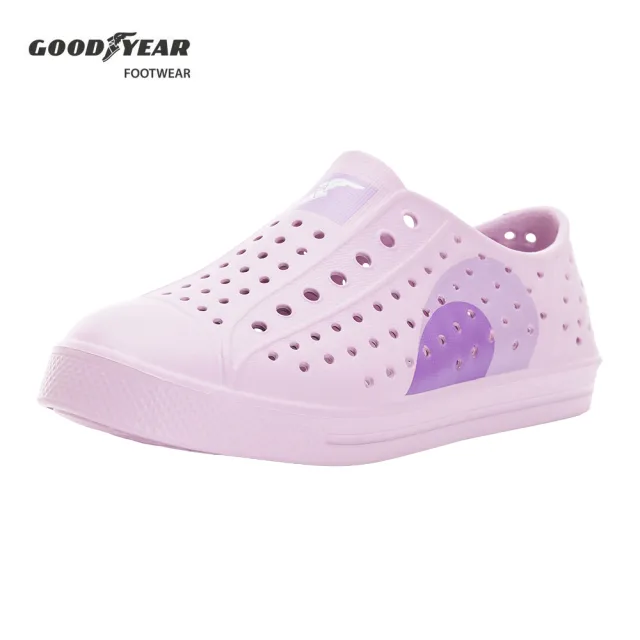 【GOODYEAR 固特異】輕便水陸洞洞鞋/女鞋 雙密 Q彈大底 減壓 紫色(GAWP22727)