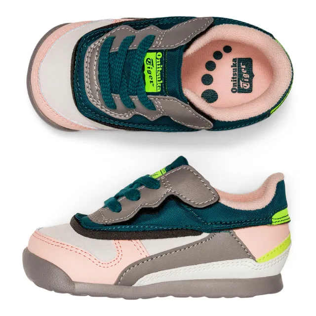 【Onitsuka Tiger】鬼塚虎 KIDS粉綠配色 ADMIX RUNNER 小童鞋 休閒鞋 (1184A088-300)