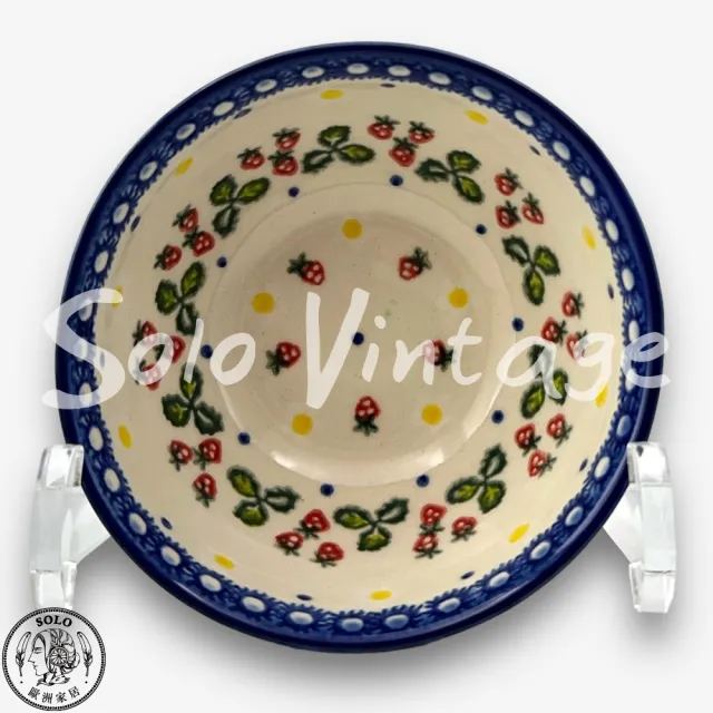 【SOLO 波蘭陶】波蘭製 Vena 波蘭陶 12CM 飯碗 春日草莓系列