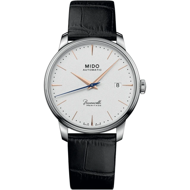 MIDO 美度 Baroncelli III 永恆系列復超薄刻紳士機械腕錶-39mm(M0274071601100)